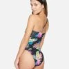 Hana Asymmetrical Cheeky One Piece -Hurley ho1116 black 1