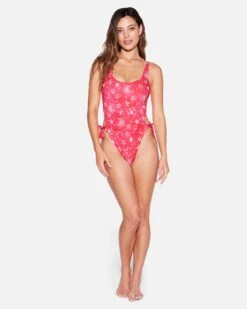 Star Struck Cheeky One Piece -Hurley ho1120 red pepper 4