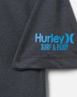 Exist Icon Short Sleeve Rashguard -Hurley hsp22vms 03963 black 3