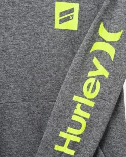 Exist Bootcamp French Terry Pullover Hoodie -Hurley hsp23vmp 06409 grey black 4