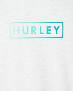 Essential Boxed Logo Short Sleeve Tee -Hurley hsp23vmt 06458 grey grey 3
