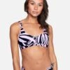 Max Leaves Scoop Bikini Top -Hurley ht1090 wisteria leaves 1