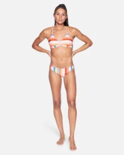 Retro Stripe Adjustable Bikini Top -Hurley ht1092 multi retro strip 4