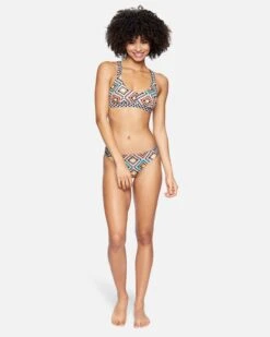 Hurley X Black Girls Surf Max Mosaic Geo Scoop Bikini Top -Hurley ht1152133 mosaic geo 4