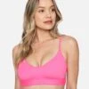 Texture Beach Bralette Bikini Top 1 Texture Beach Bralette Bikini Top -Hurley ht1155 pink guava 1