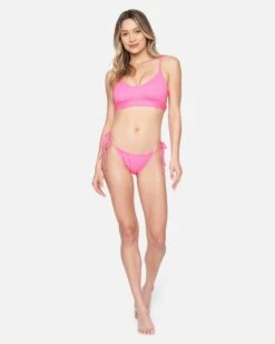 Texture Beach Bralette Bikini Top 10 Texture Beach Bralette Bikini Top -Hurley ht1155 pink guava 4