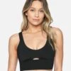 Hurley X Moore Aloha Max Solid Long Line Bikini Top