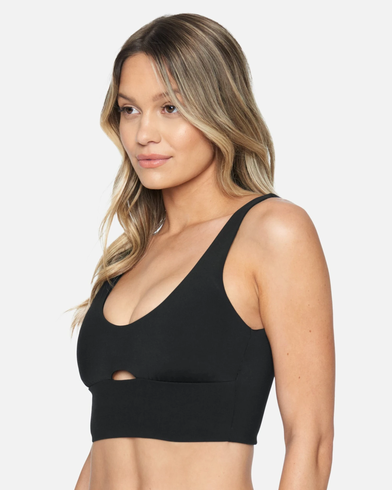 Hurley X Moore Aloha Max Solid Long Line Bikini Top 4 Hurley X Moore Aloha Max Solid Long Line Bikini Top - Image 2