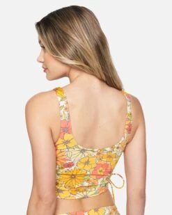 Hurley X Moore Aloha Max Bloomin Groove Crop Tank 10 Hurley X Moore Aloha Max Bloomin Groove Crop Tank -Hurley ht1195 sweet tangerine multi 3