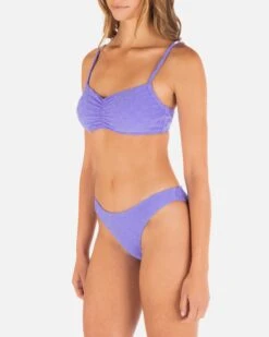 Mini Check Bralette -Hurley ht1239 mini check periwinkle 04