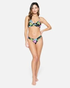 Daisy Pop Adjustable Bikini Top -Hurley ht1241 pink punch 4