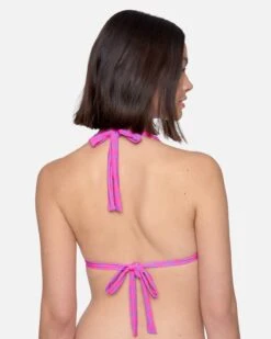 Electric Slide Soft Tie Halter -Hurley ht1287 violet electric pink 3