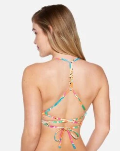 Bahia Adjustable Bikini Top -Hurley ht1294 electric pink 3