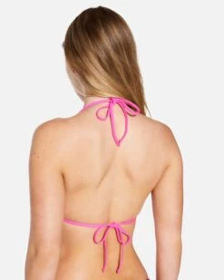 Zumba Stripe Itsy Bitsy Top -Hurley ht1312 electric pink 3