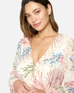 SUMMER MINI DRESS -Hurley hu003d3 cream multi 4