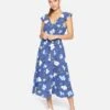 POPPY MIDI DRESS 1 POPPY MIDI DRESS -Hurley hu008d3 dark blue 1