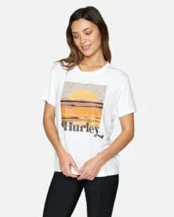 SUNRISE GIRLFRIEND TEE -Hurley hu020k3 white 3