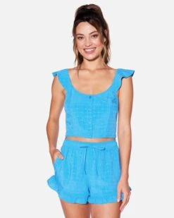 Window Pane Crop Top