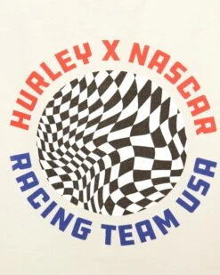 Nascar Team USA Crop Long Sleeve Tee 14 Nascar Team USA Crop Long Sleeve Tee -Hurley hu037k3 vintage white 4