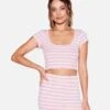 Dakota Crop Top -Hurley hu049k3 summer stripe 1