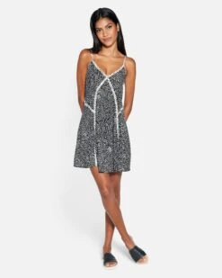 Animal Mini Dress 11 Animal Mini Dress -Hurley hu052d3 black 1