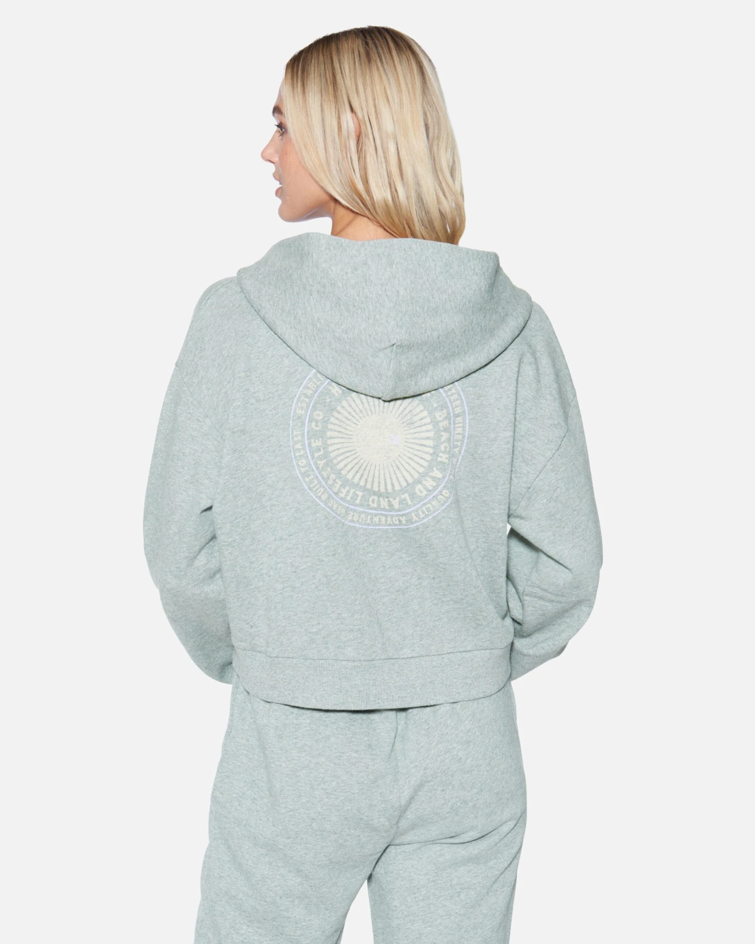 Hot Spot Crop Zip Up Hoodie 4 Hot Spot Crop Zip Up Hoodie - Image 2