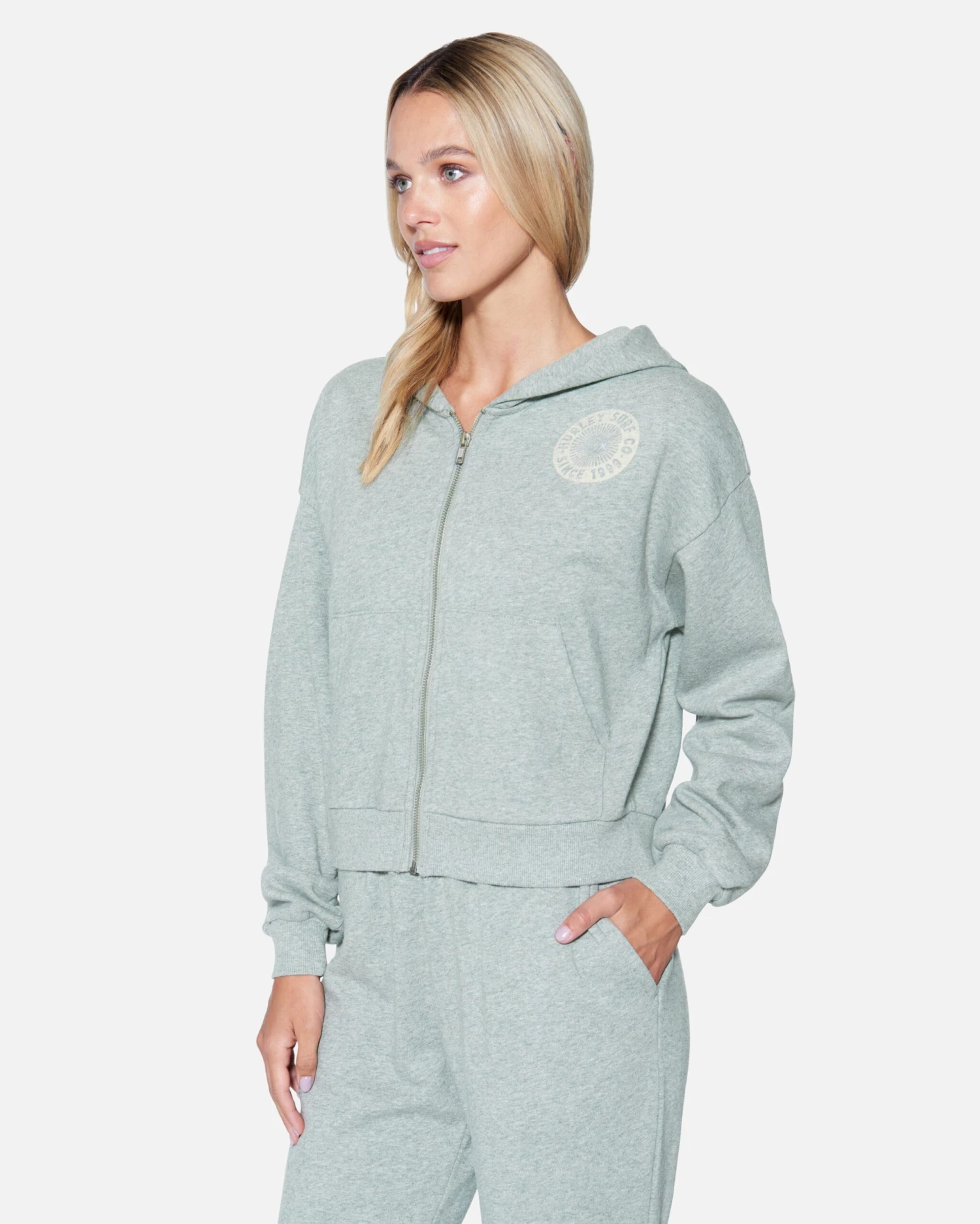 Hot Spot Crop Zip Up Hoodie 5 Hot Spot Crop Zip Up Hoodie - Image 3