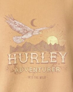 West Coast Boyfriend Crewneck -Hurley hu063f3 tan 4