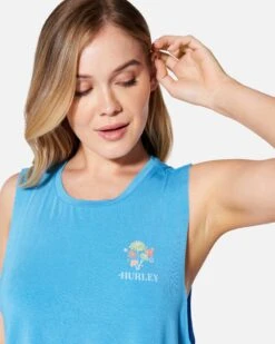 SHROOM DANI TANK -Hurley hu072k3 blue 4