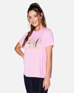 Homeward Bound Girlfriend Tee -Hurley hu076k3 orchid 3