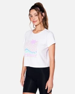 Checkered Beach Baby Tee -Hurley hu083k3 white 3