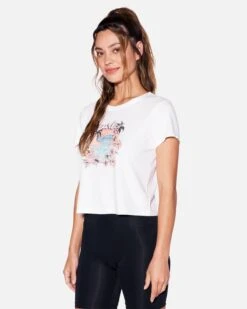 Flower Tubing Baby Tee -Hurley hu103k3 white 3