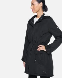 Long Hooded Puffer Jacket -Hurley hur005blk black 3