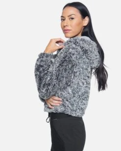 Sherpa Zip Front Jacket 10 Sherpa Zip Front Jacket -Hurley hur021gry grey 3