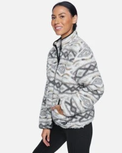 Printed Full Zip Sherpa Jacket -Hurley hur022azt aztec 3