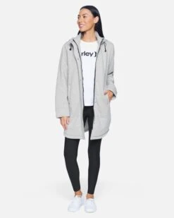 Fleece Jacket -Hurley hur031gry heather grey 4