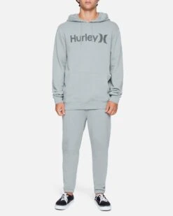 One And Only Solid Summer Hoodie -Hurley mft0009290 particle grey 4