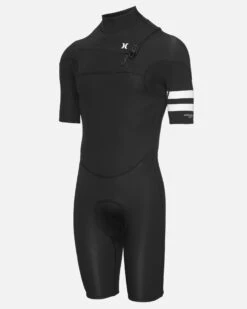 Mens Advantage 2/2mm Short Sleeve Springsuit 10 Mens Advantage 2/2mm Short Sleeve Springsuit -Hurley mss0003202 010 black 3