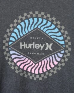 Everyday Washed Circular Long Sleeve -Hurley mts0032960 black heather 3