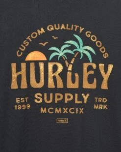 Everyday Double Palms Short Sleeve -Hurley mts0034010 black 3